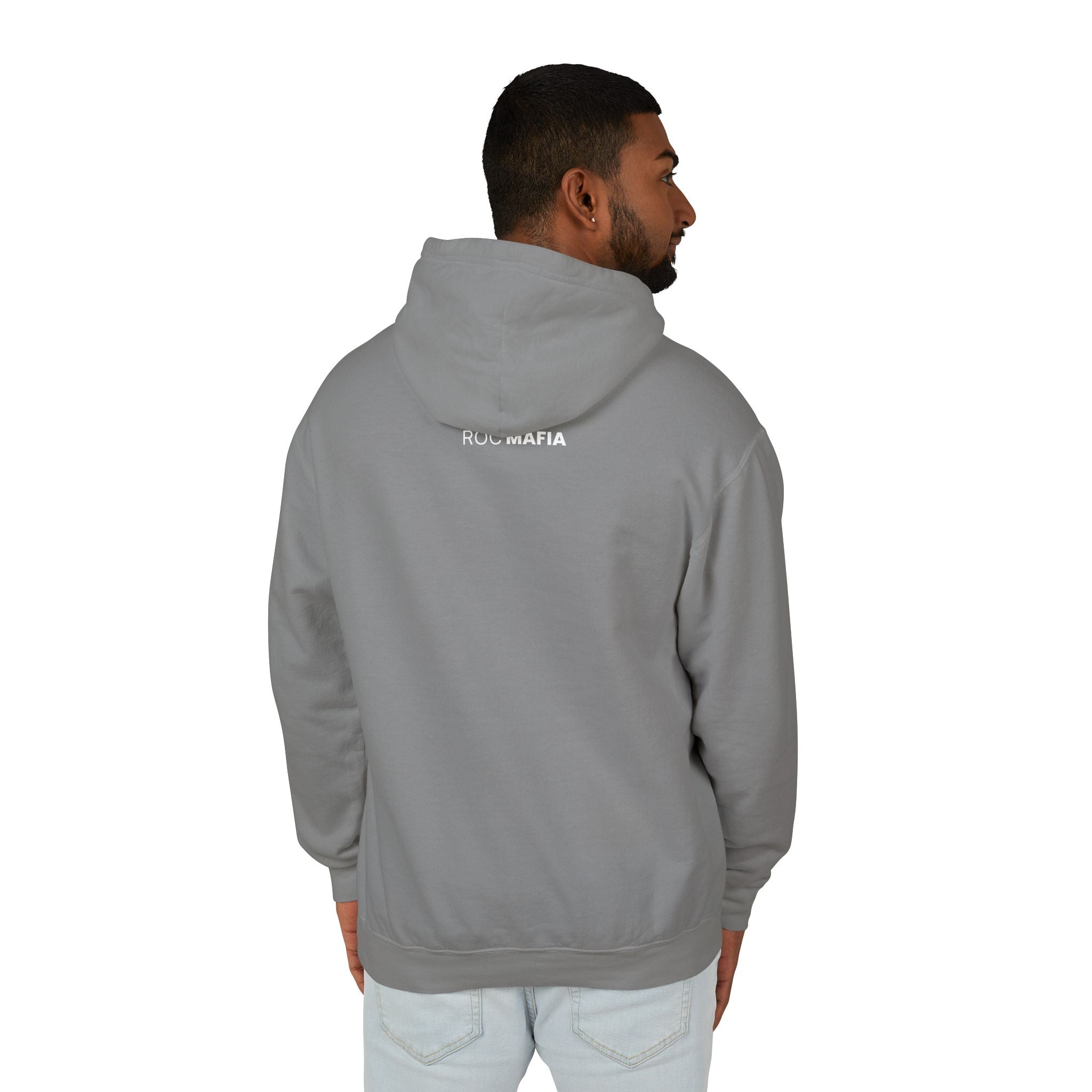 ROC MAFIA Buffalo Hoodie — Lightweight Chest-Logo Sweatshirt