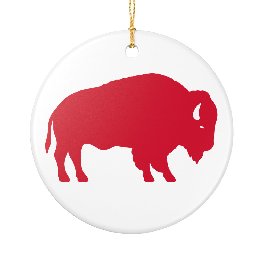 Buffalo Ceramic Ornament
