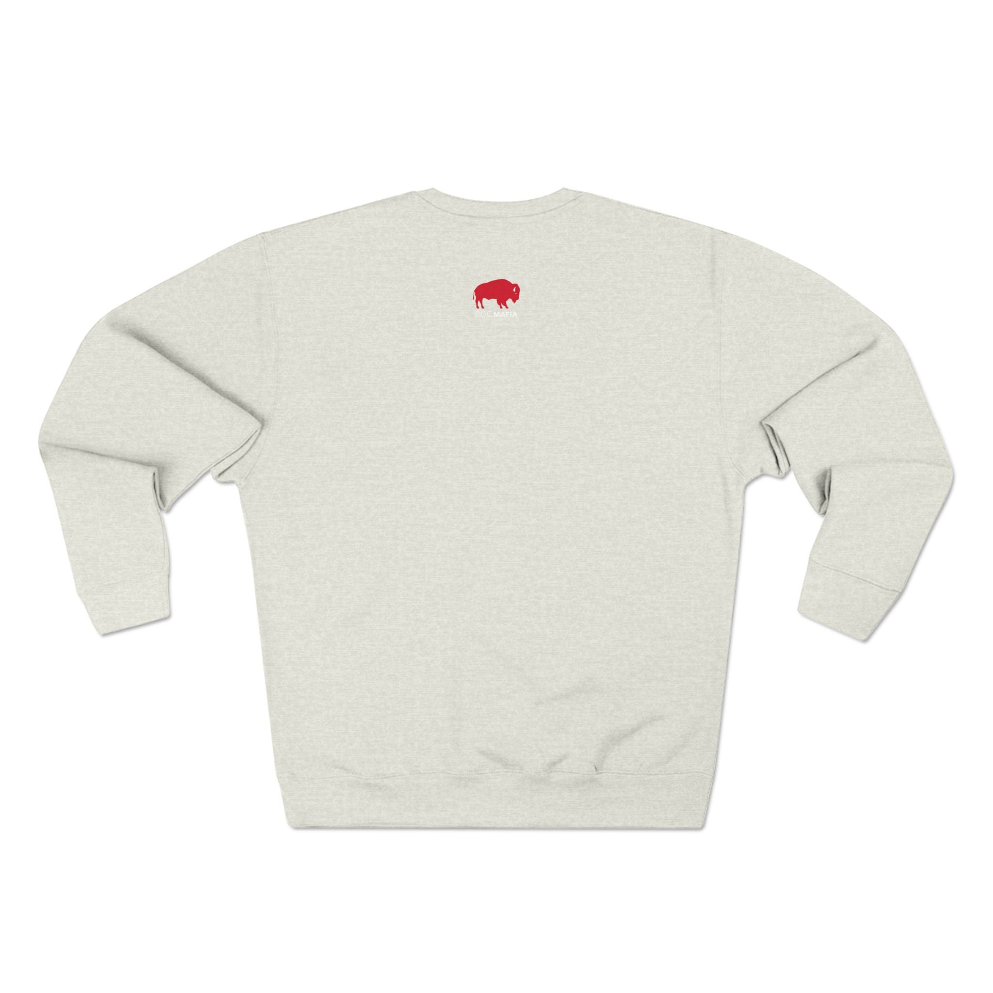 Mafia Crewneck Sweatshirt - Vintage Collegiate Red Lettering