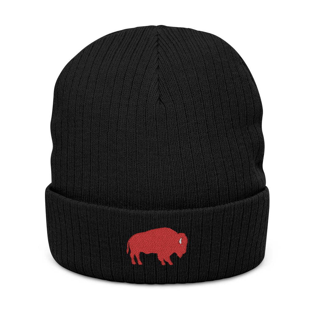 ROC Mafia Ribbed Knit Beanie — ROC Buffalo Embroidered