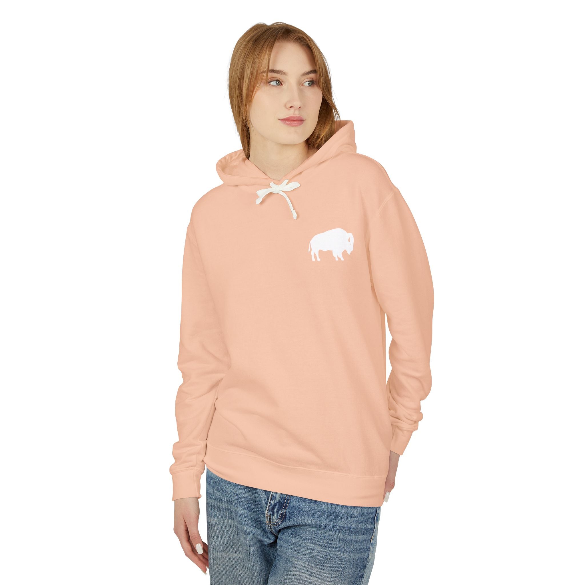 ROC MAFIA Buffalo Hoodie — Lightweight Chest-Logo Sweatshirt