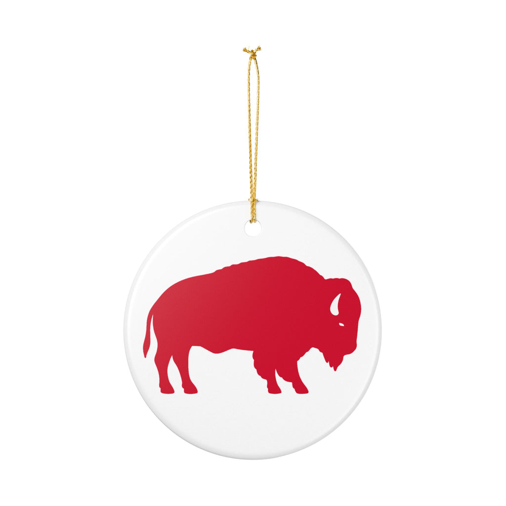 Buffalo Ceramic Ornament