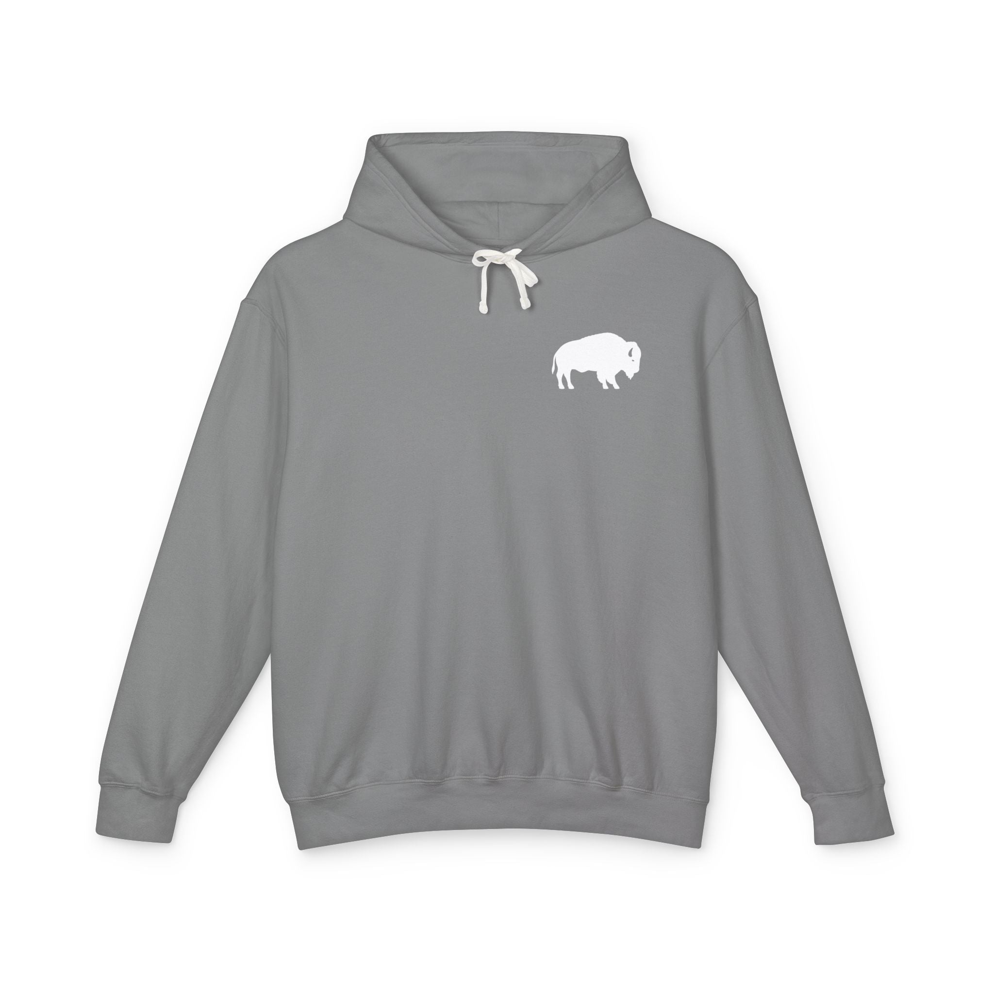 ROC MAFIA Buffalo Hoodie — Lightweight Chest-Logo Sweatshirt