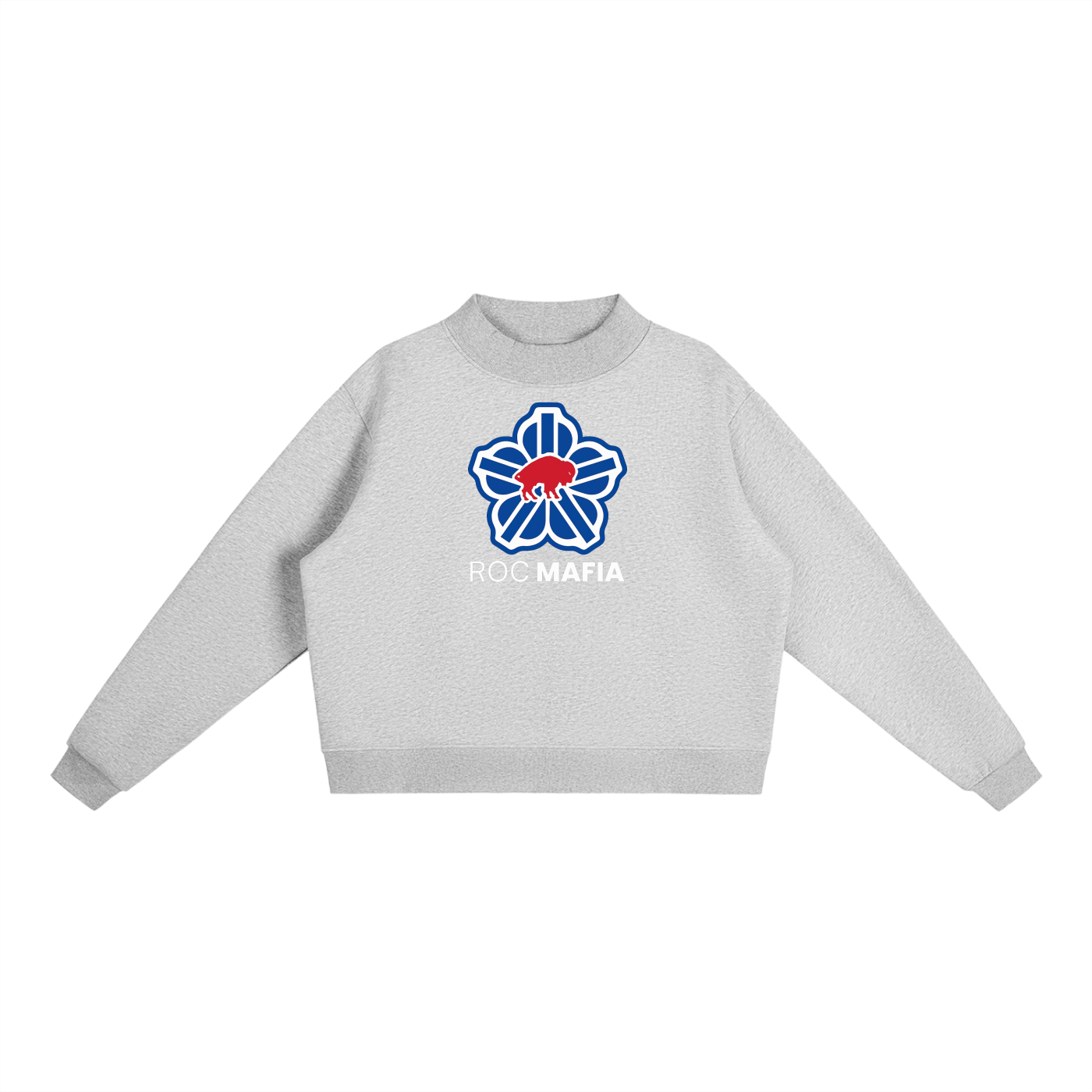 ROC Buffalo - Fleece Mock-Neck Crew Sweatshirt