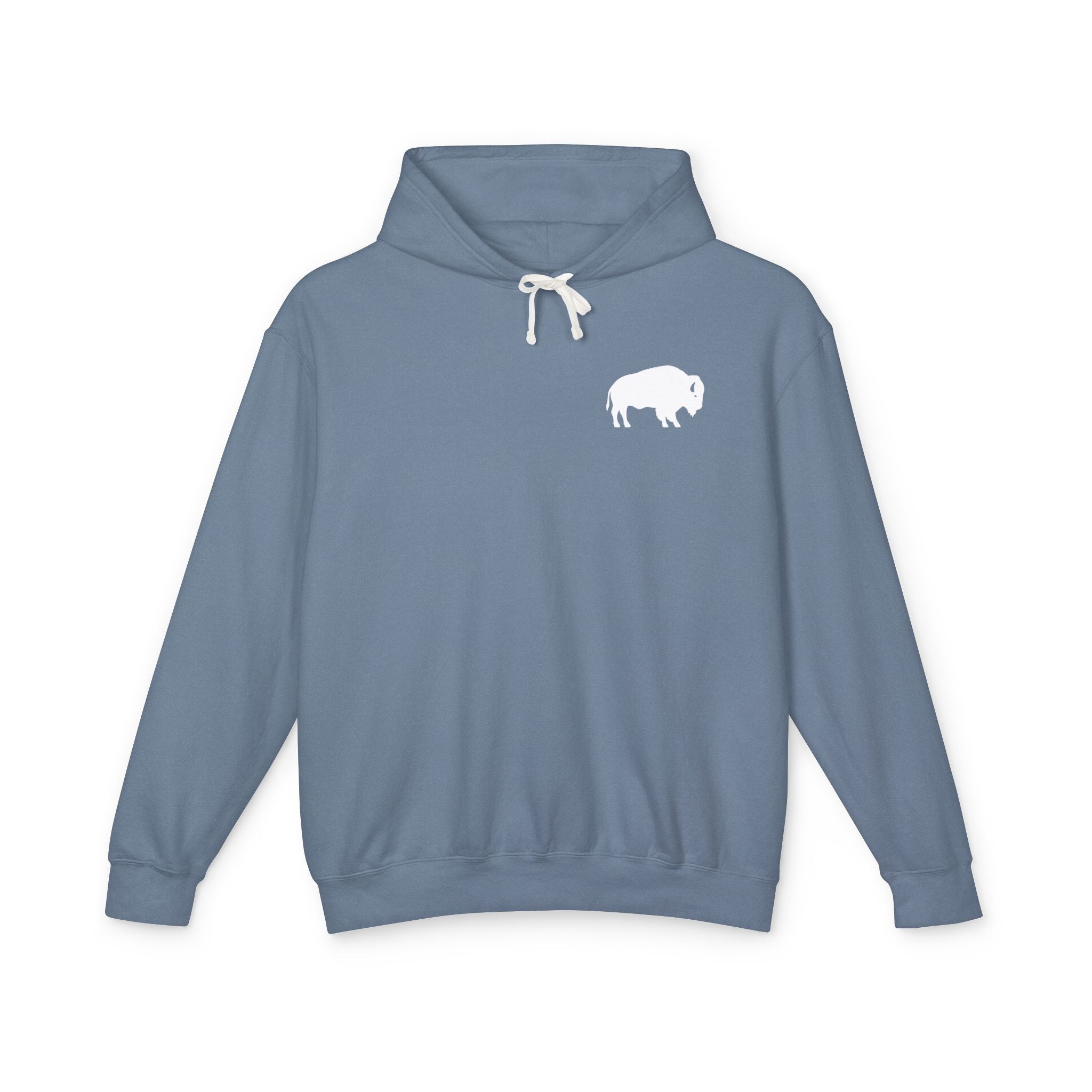 ROC MAFIA Buffalo Hoodie — Lightweight Chest-Logo Sweatshirt