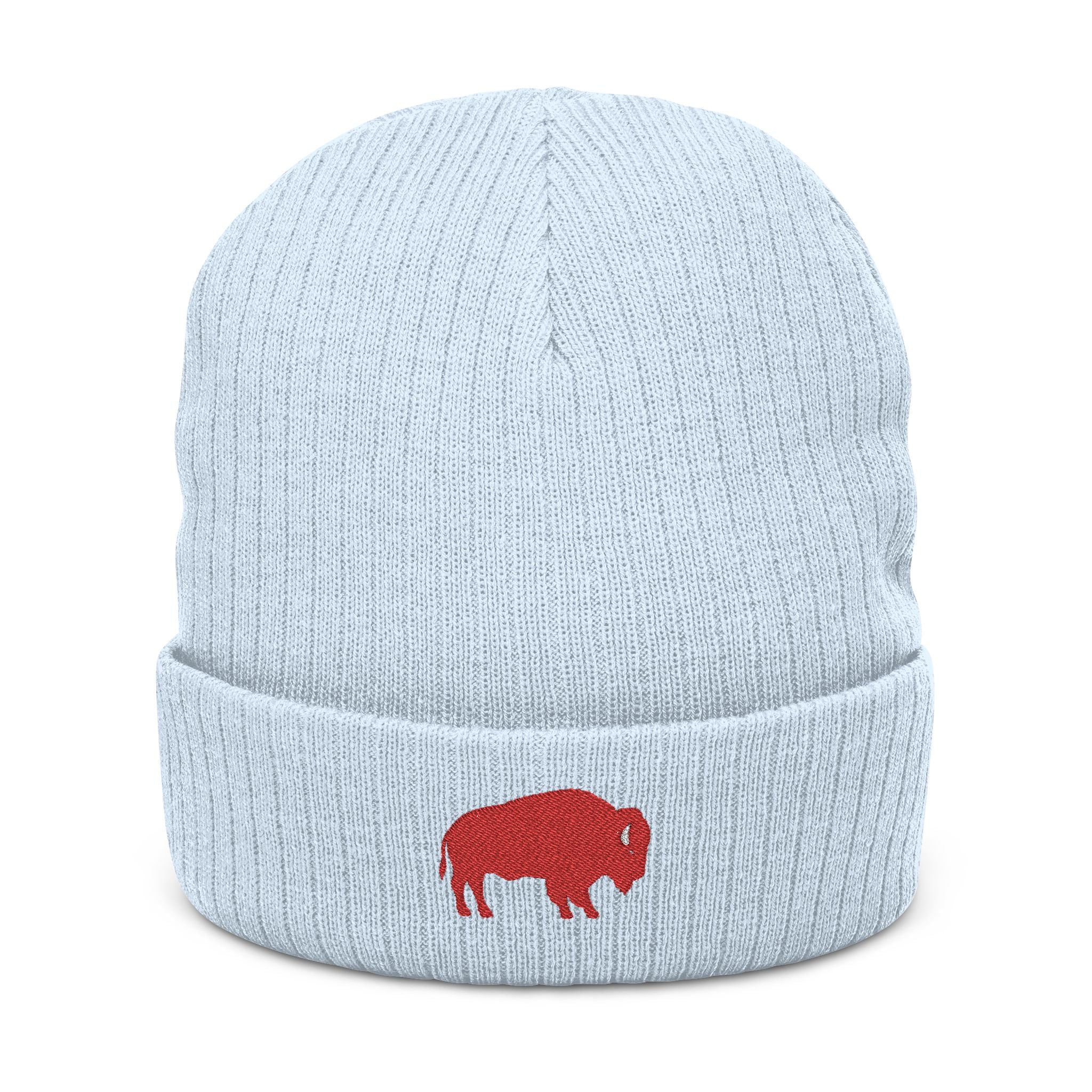 ROC Mafia Ribbed Knit Beanie — ROC Buffalo Embroidered