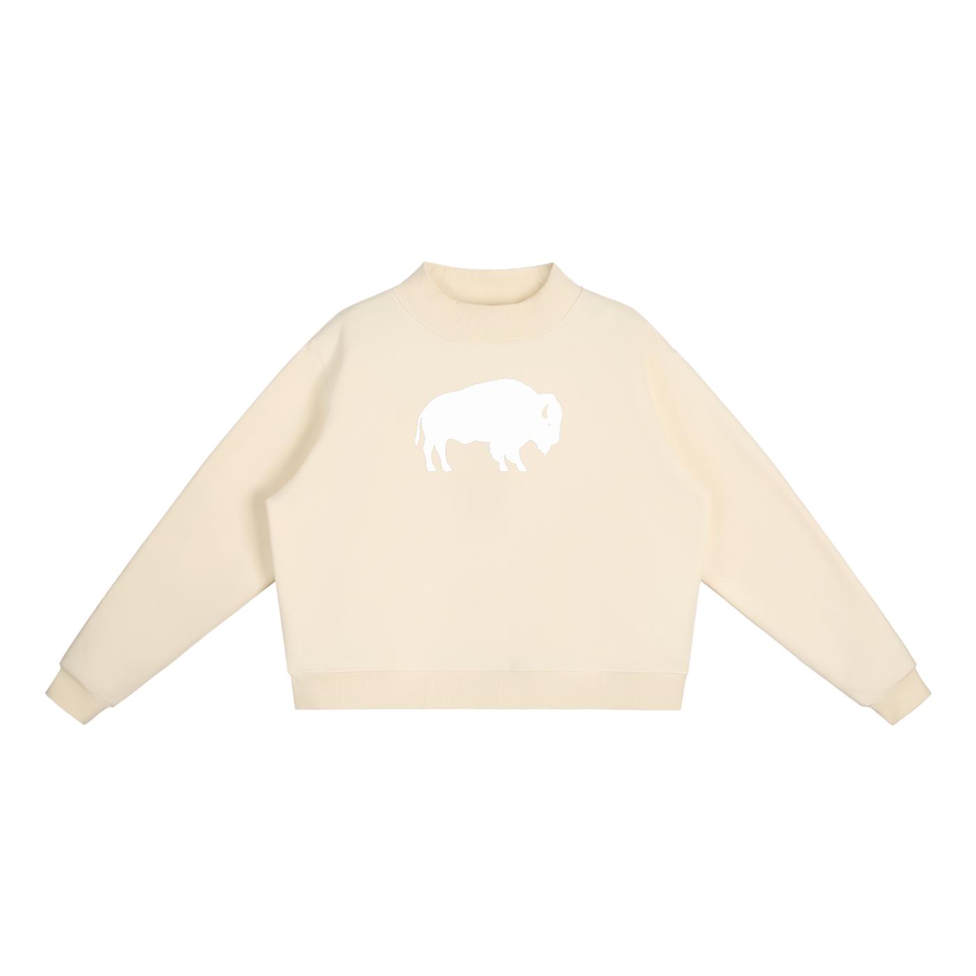 Buffalo Mock-Neck Crew Sweatshirt by ROC MAFIA