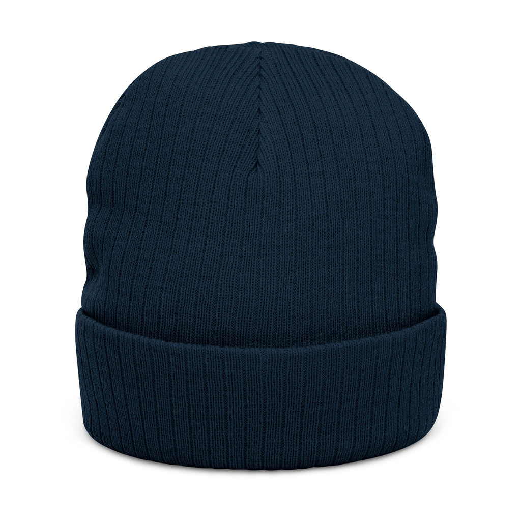 ROC MAFIA Embroidered Beanie — MAFIA Ribbed Knit Winter Hat