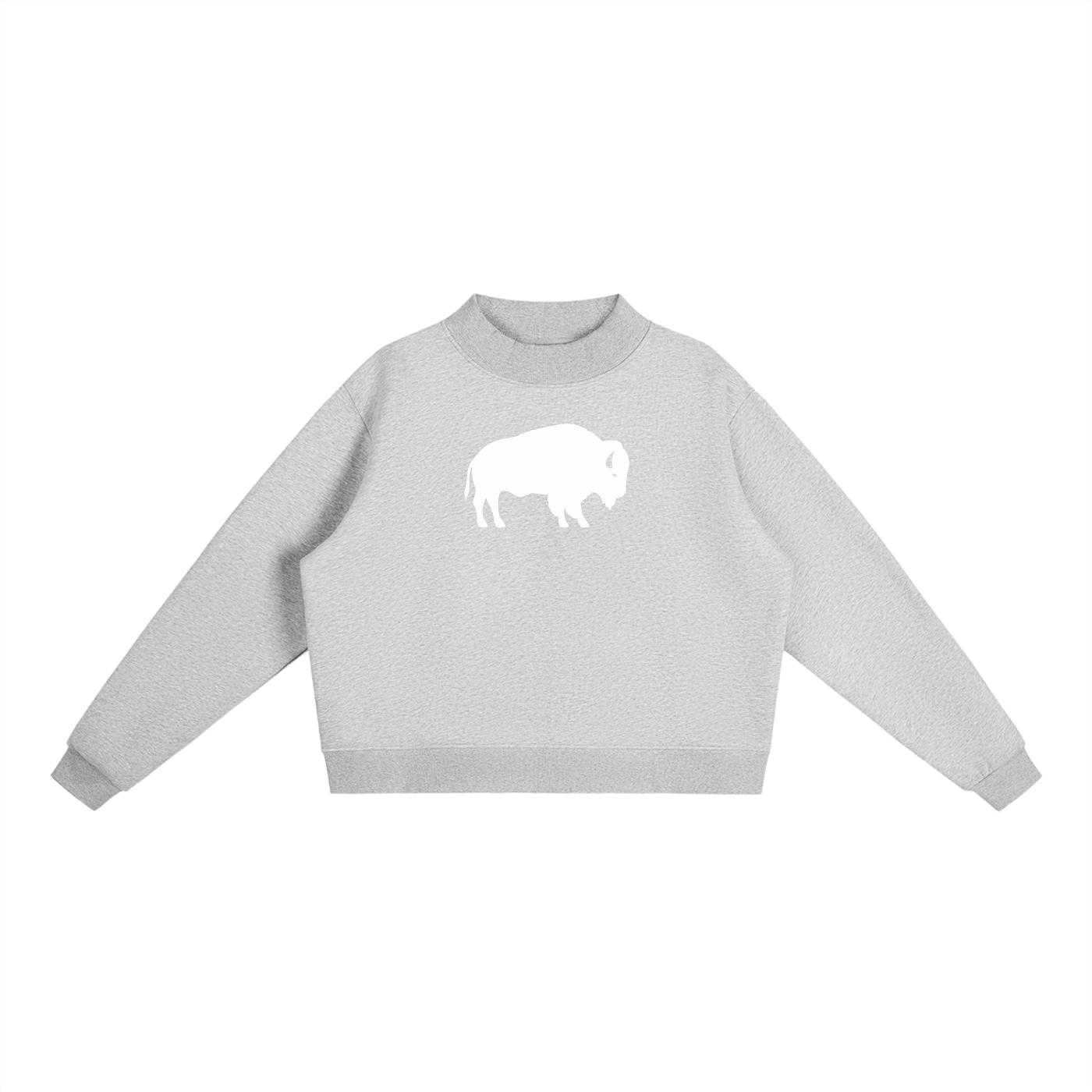 Buffalo Mock-Neck Crew Sweatshirt by ROC MAFIA