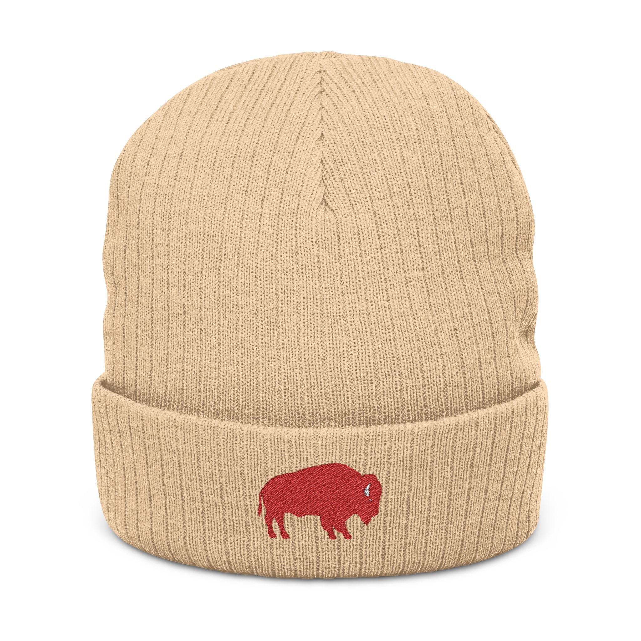 ROC Mafia Ribbed Knit Beanie — ROC Buffalo Embroidered