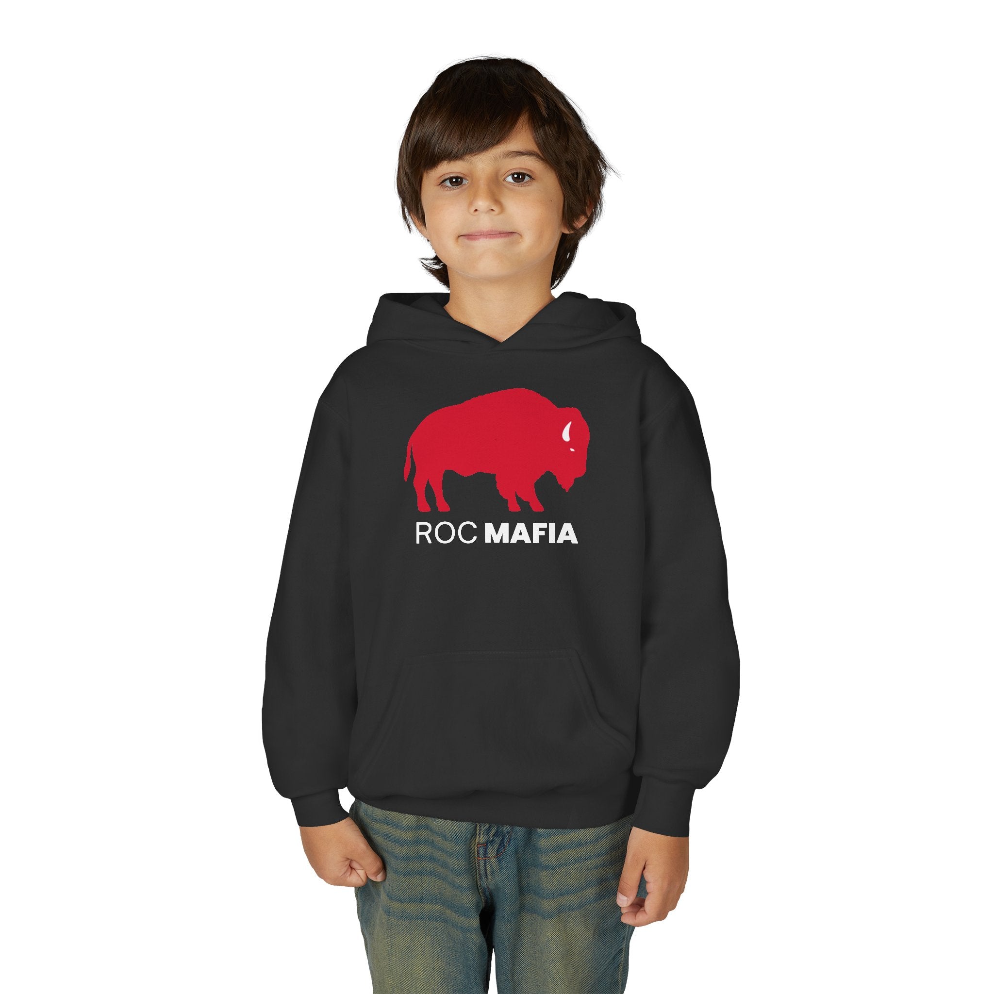 ROC MAFIA Youth Hoodie — Rochester/Buffalo Kids Spirit Sweatshirt