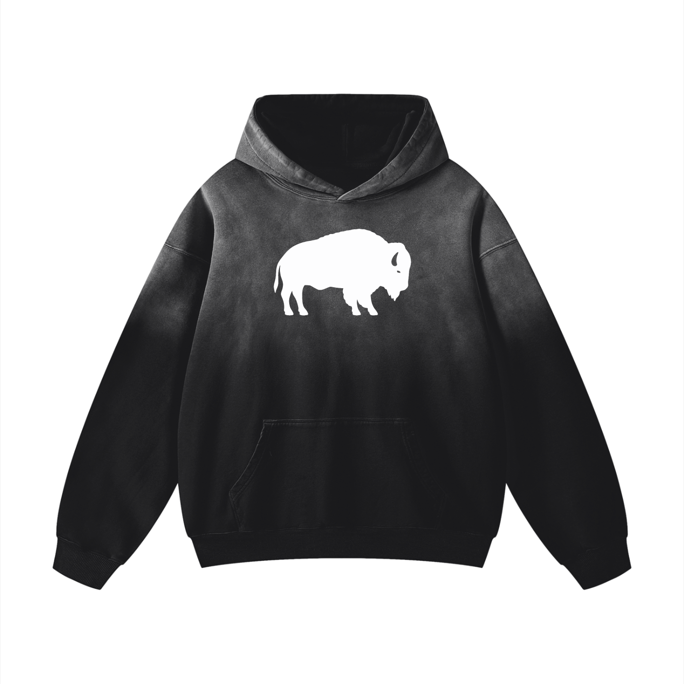 ROC MAFIA Buffalo - Heavyweight Sunfade Oversized Hoodie