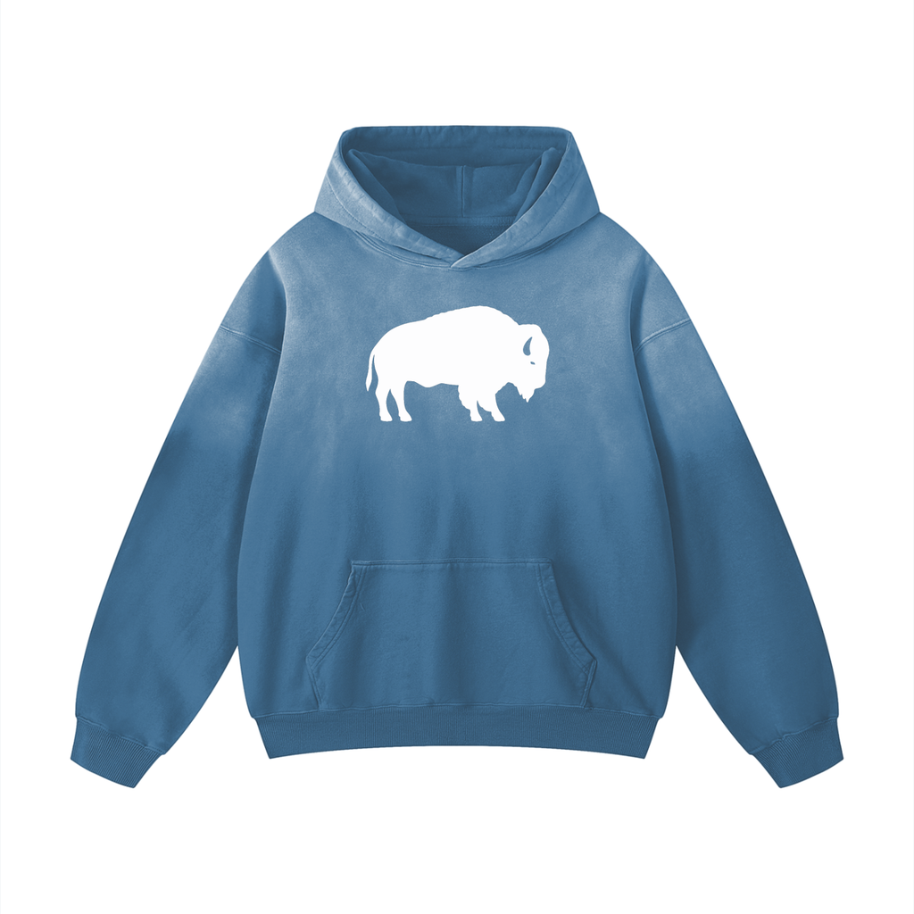 ROC MAFIA Buffalo - Heavyweight Sunfade Oversized Hoodie