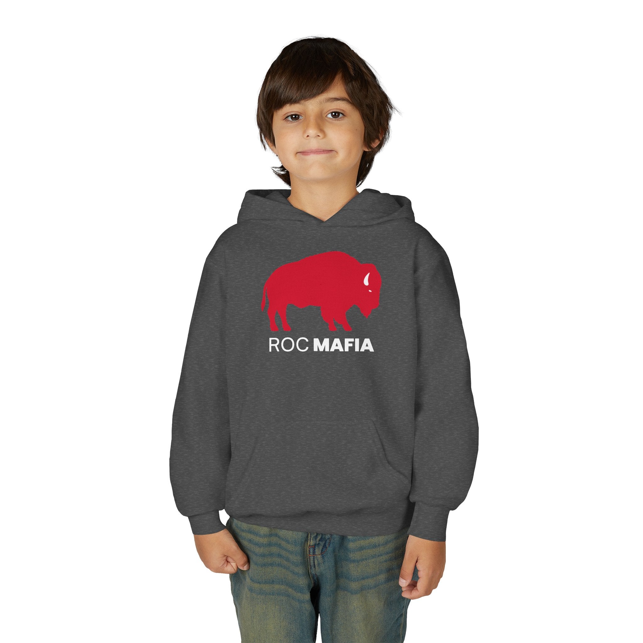 ROC MAFIA Youth Hoodie — Rochester/Buffalo Kids Spirit Sweatshirt