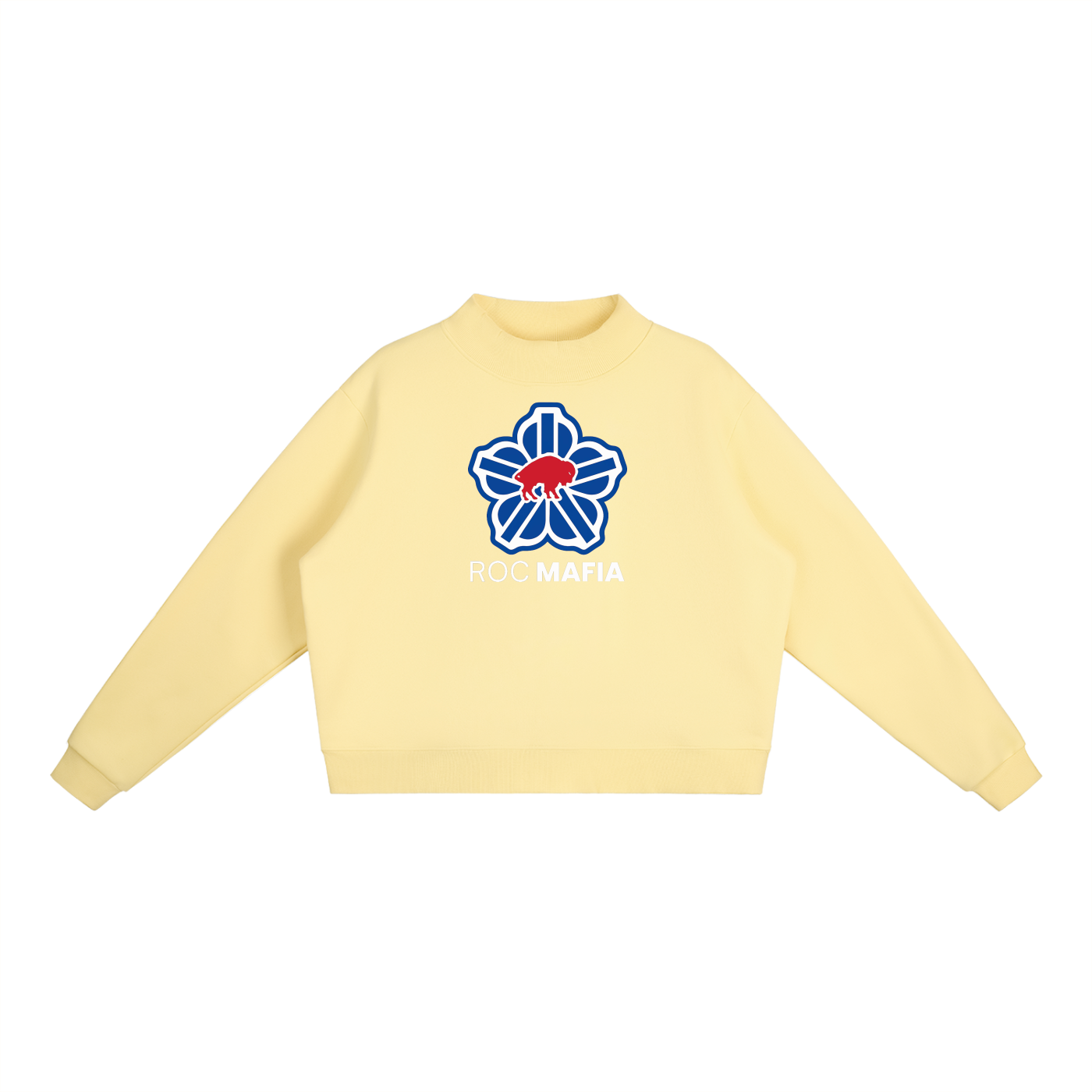 ROC Buffalo - Fleece Mock-Neck Crew Sweatshirt
