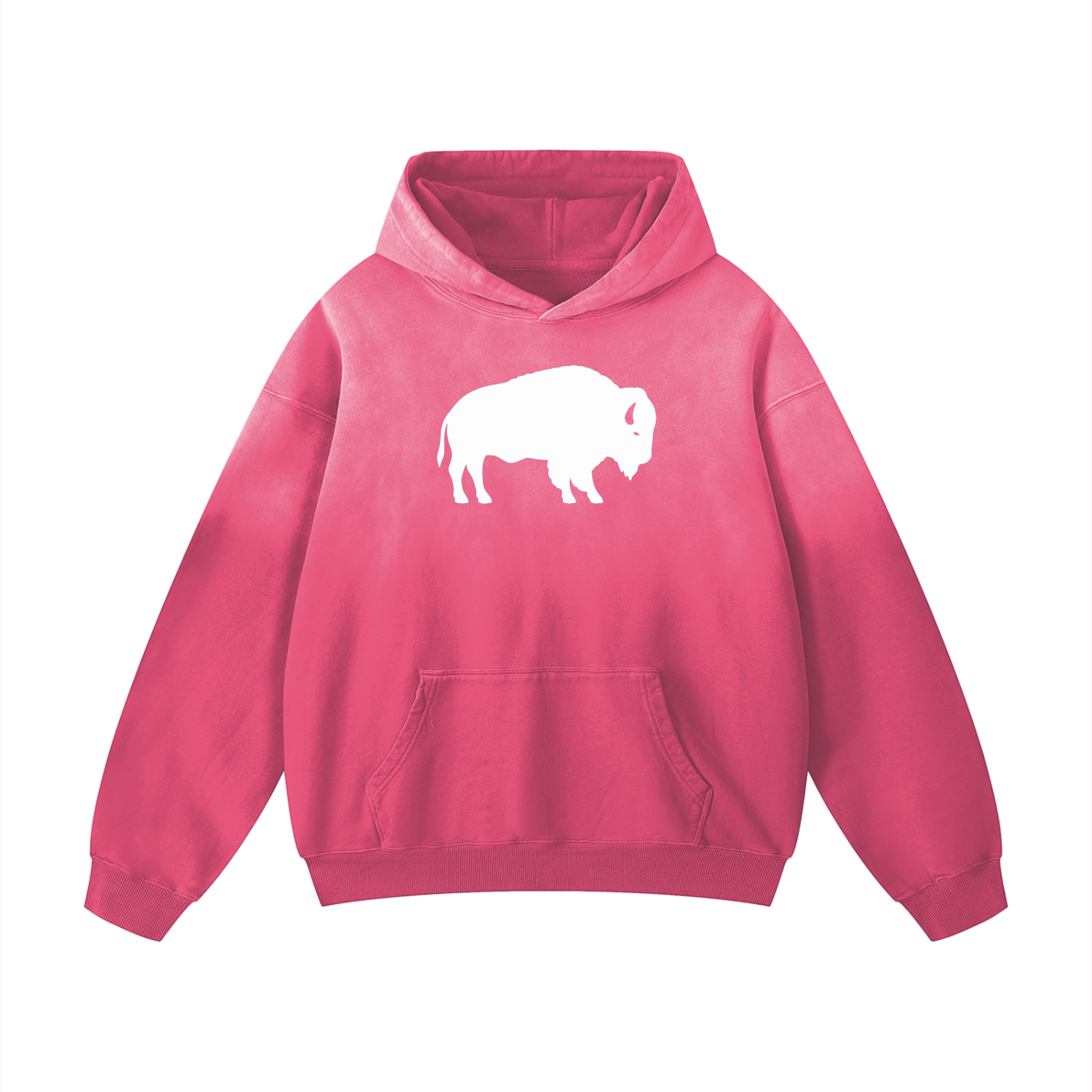ROC MAFIA Buffalo - Heavyweight Sunfade Oversized Hoodie